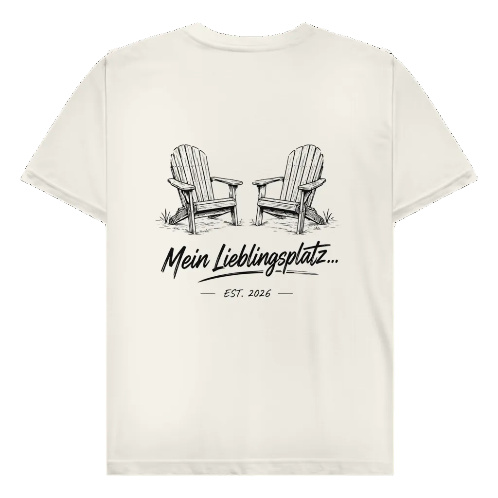 Mein Lieblingsplatz - Rückendruck | Premium Shirt unisex