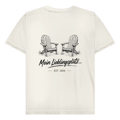Mein Lieblingsplatz - Rückendruck | Premium Shirt unisex