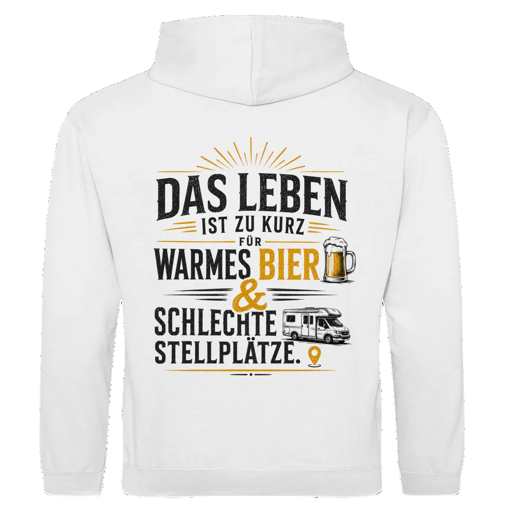 Das Leben ist zu kurz - Rückendruck | Premium Hoodie unisex