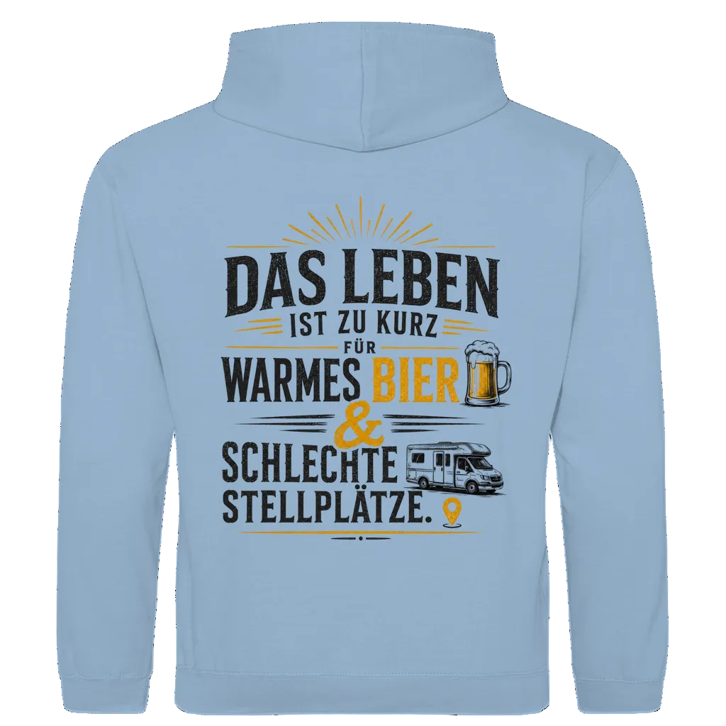 Das Leben ist zu kurz - Rückendruck | Premium Hoodie unisex