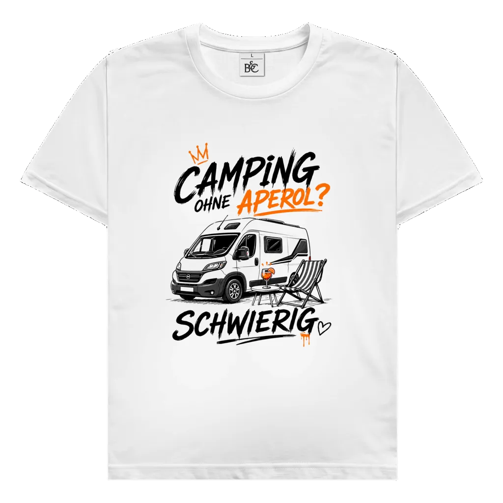 Camping ohne Aperol (V) Premium Shirt unisex