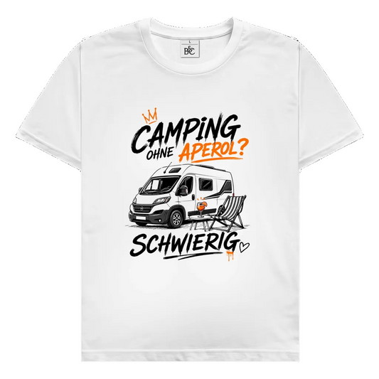 Camping ohne Aperol (V) Premium Shirt unisex