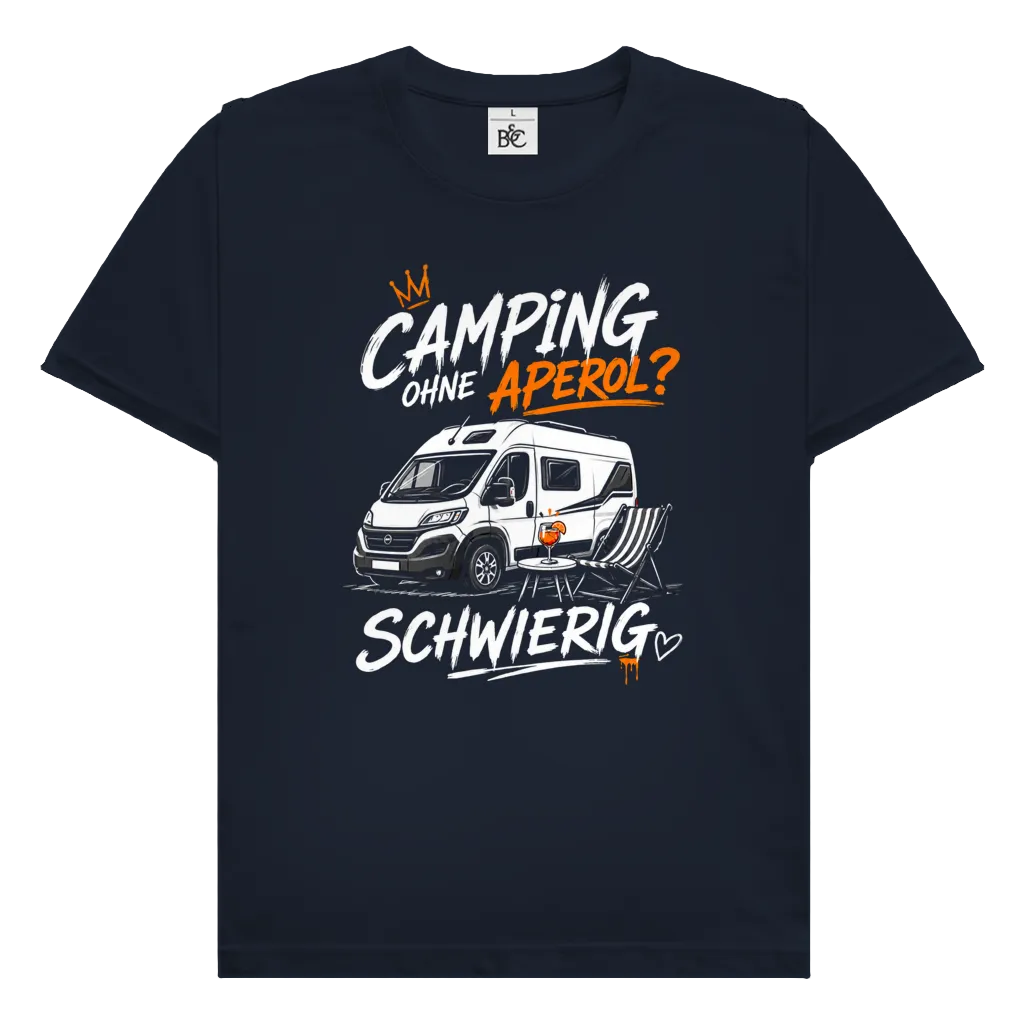 Camping ohne Aperol (V) Premium Shirt unisex