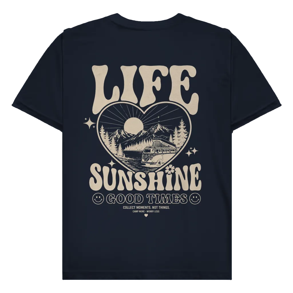 Life Sunshine - Rückendruck | Premium Shirt unisex