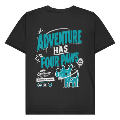 FOUR PAWS - Rückendruck| Premium Shirt unisex