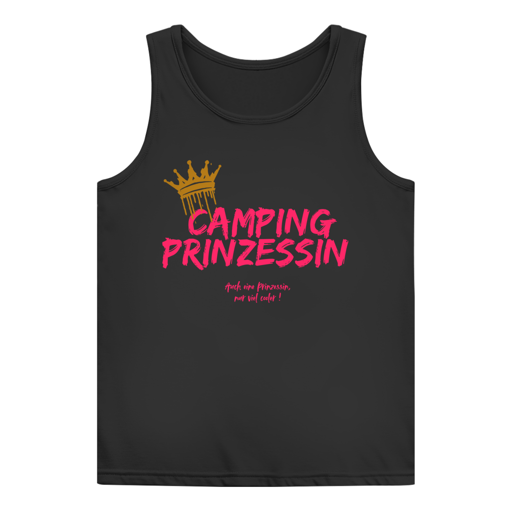 Damen Tank Top Camping Prinzessin