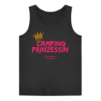 Damen Tank Top Camping Prinzessin