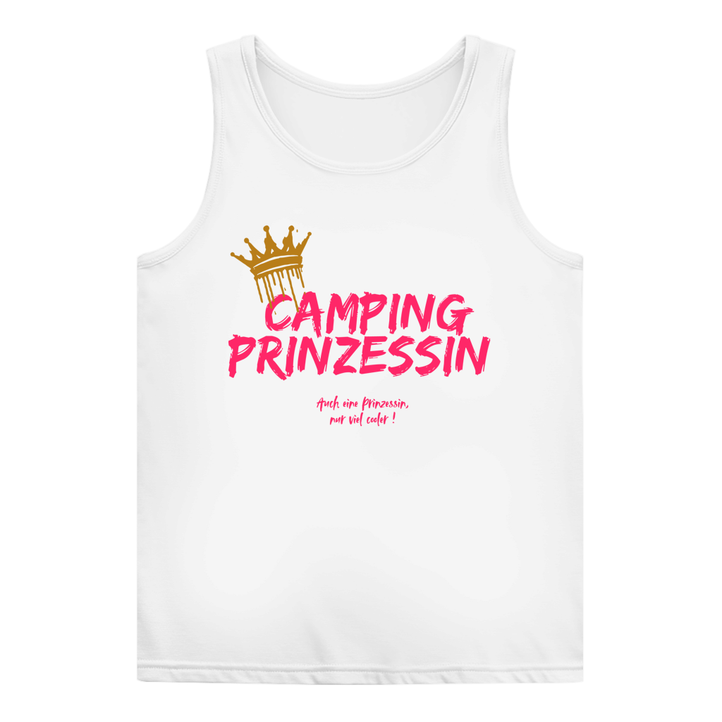 Damen Tank Top Camping Prinzessin