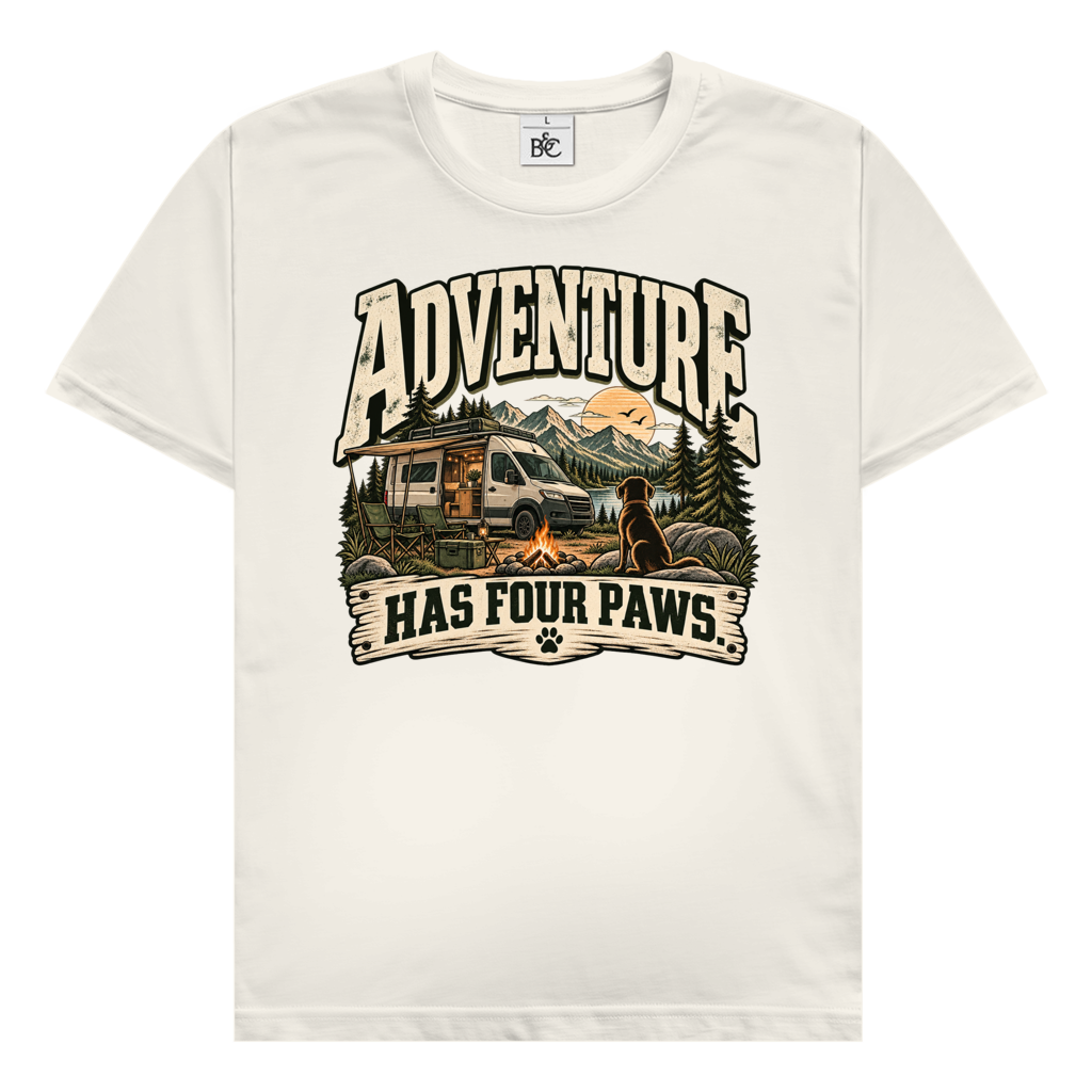 Adventure HAS FOUR PAWS (VAN) | Premium Shirt unisex
