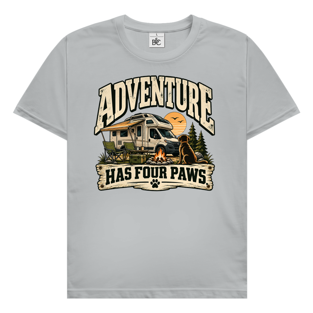T-Shirt ADVENTURE HAS FOUR PAWS WoMo