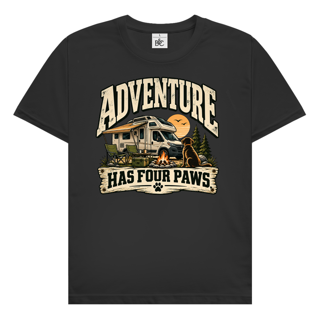 T-Shirt ADVENTURE HAS FOUR PAWS WoMo