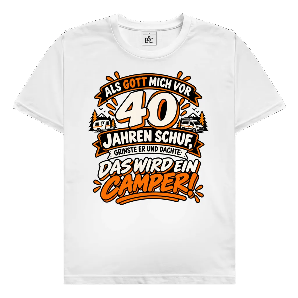 Camper wird 40 | Premium Shirt unisex