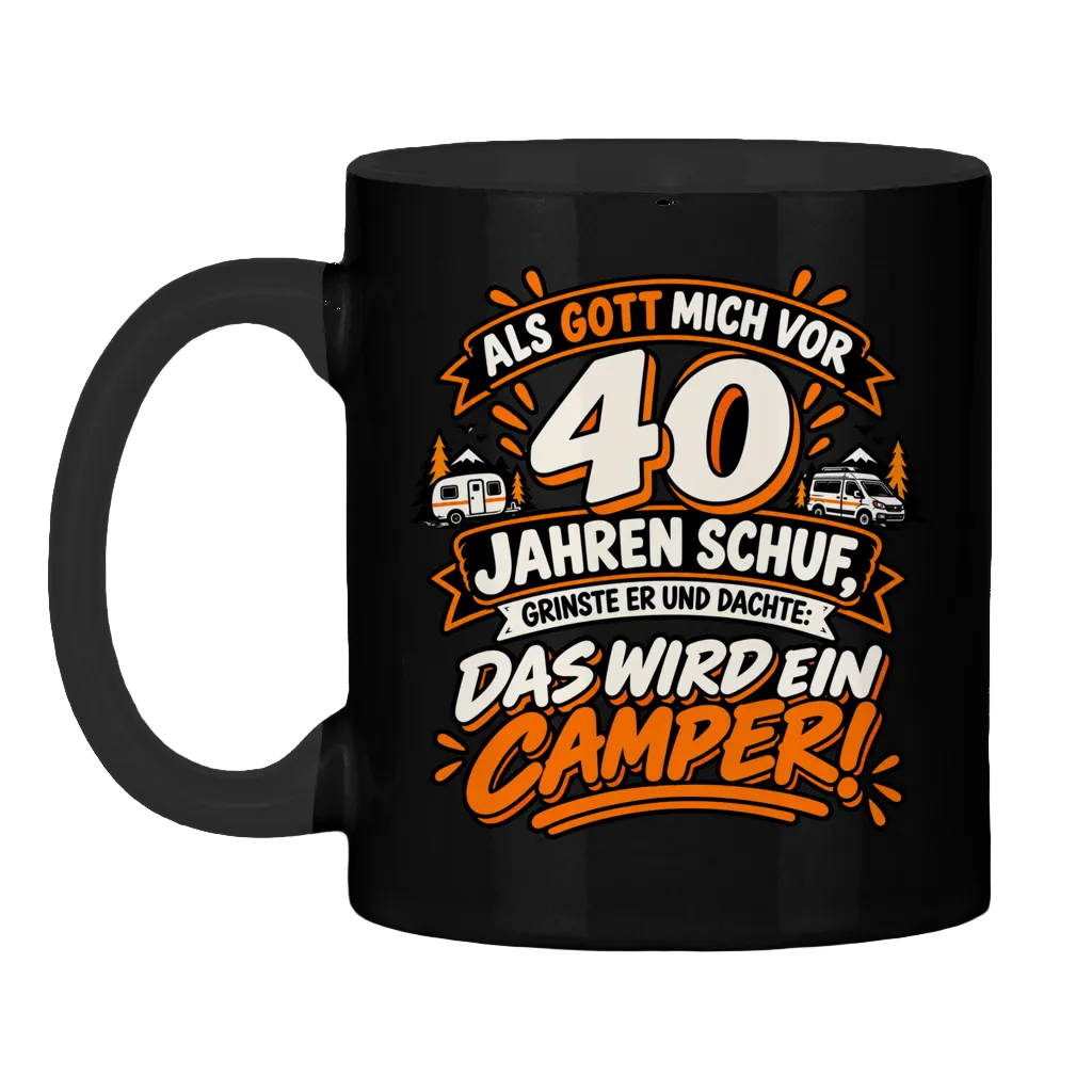 Camper wird 40 | Tasse zweifarbig
