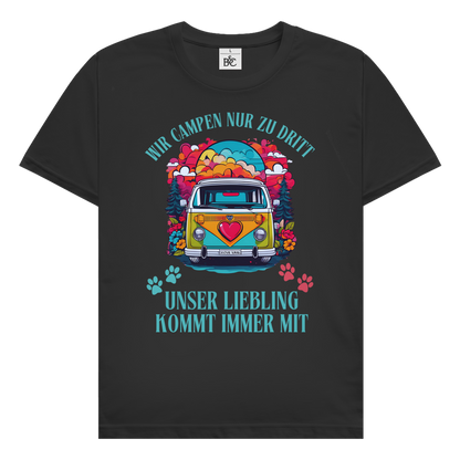 Premium T-Shirt Wir campen nur zu Dritt