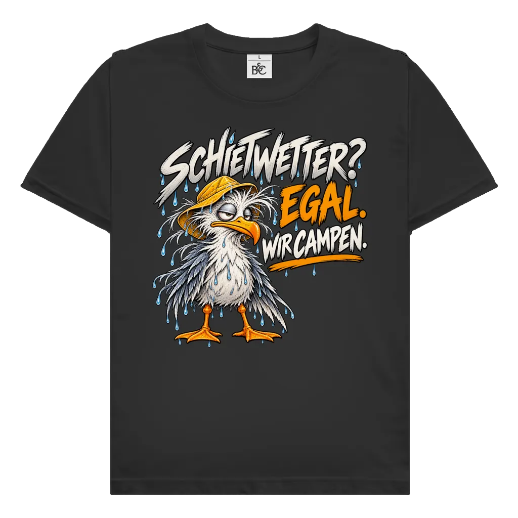 Schietwetter wir campen | Premium Shirt unisex
