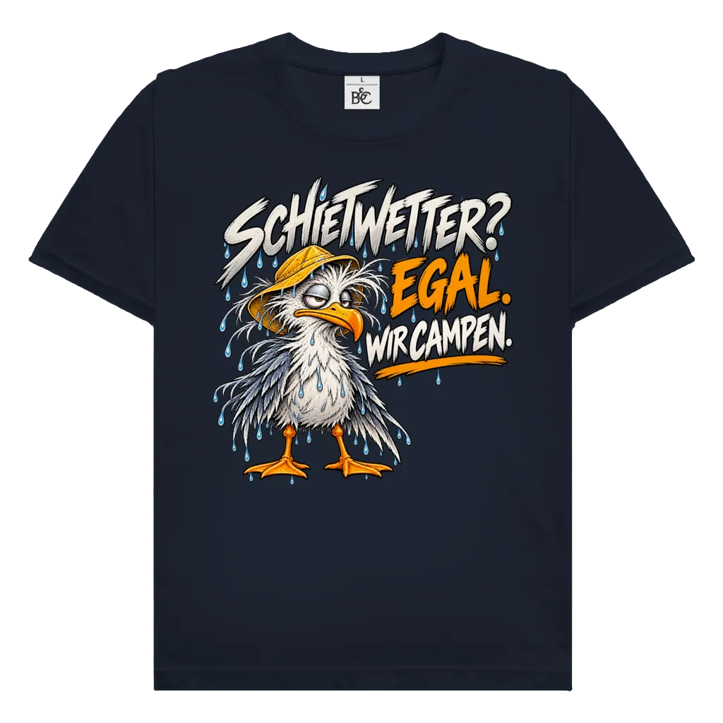 Schietwetter wir campen | Premium Shirt unisex