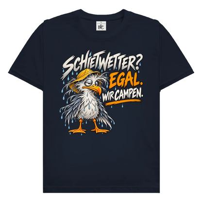 Schietwetter wir campen | Premium Shirt unisex