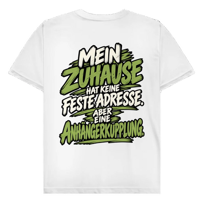 ABER EINE ANHÄNGERKUPPLUNG- Rückendruck | Premium Shirt unisex