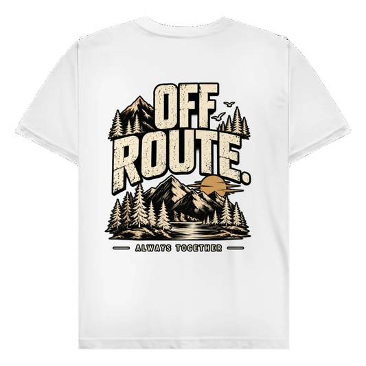 OFF ROUTE - Rückendruck | Premium Shirt unisex
