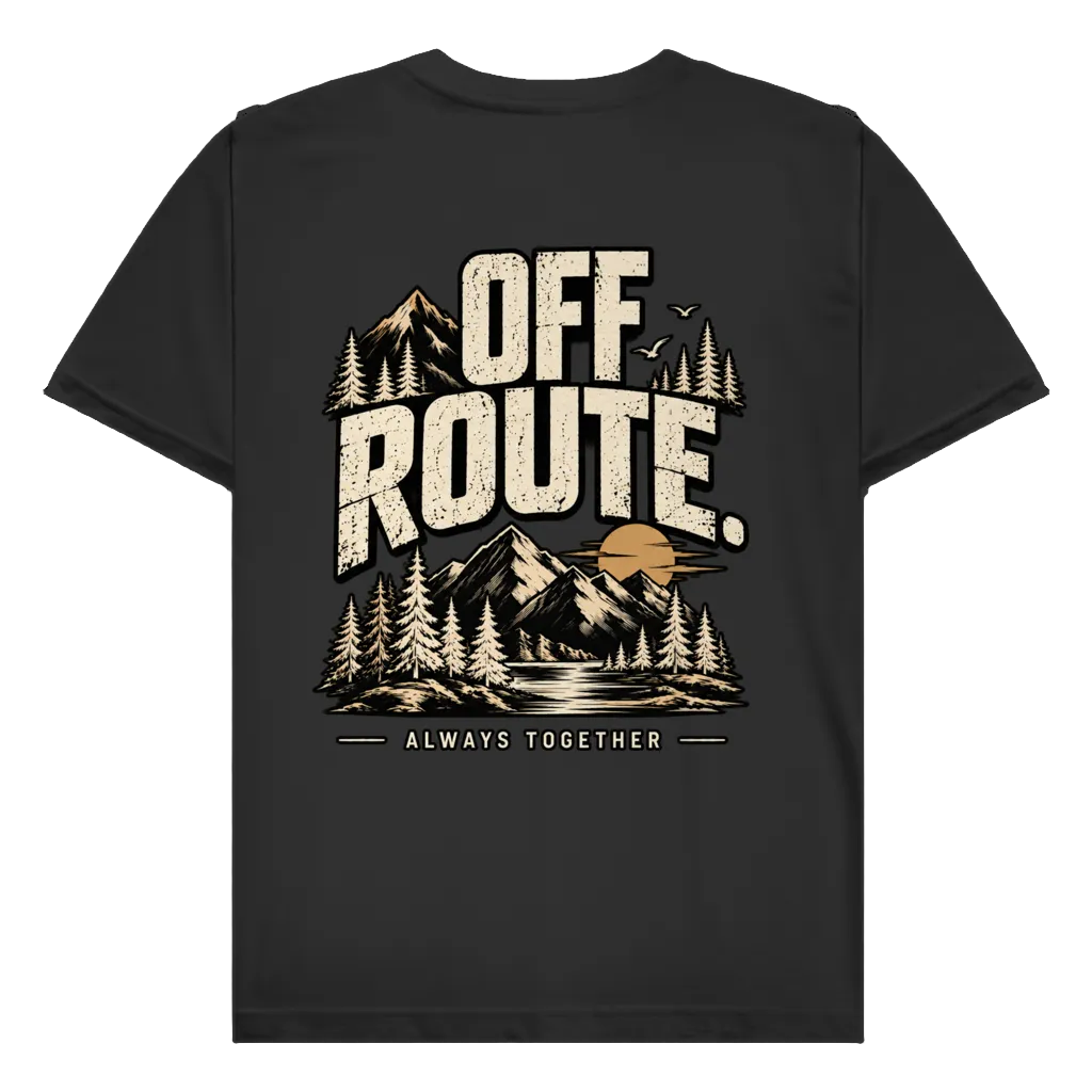 OFF ROUTE - Rückendruck | Premium Shirt unisex