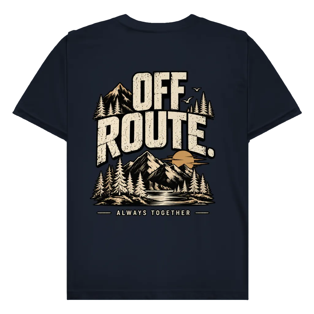 OFF ROUTE - Rückendruck | Premium Shirt unisex