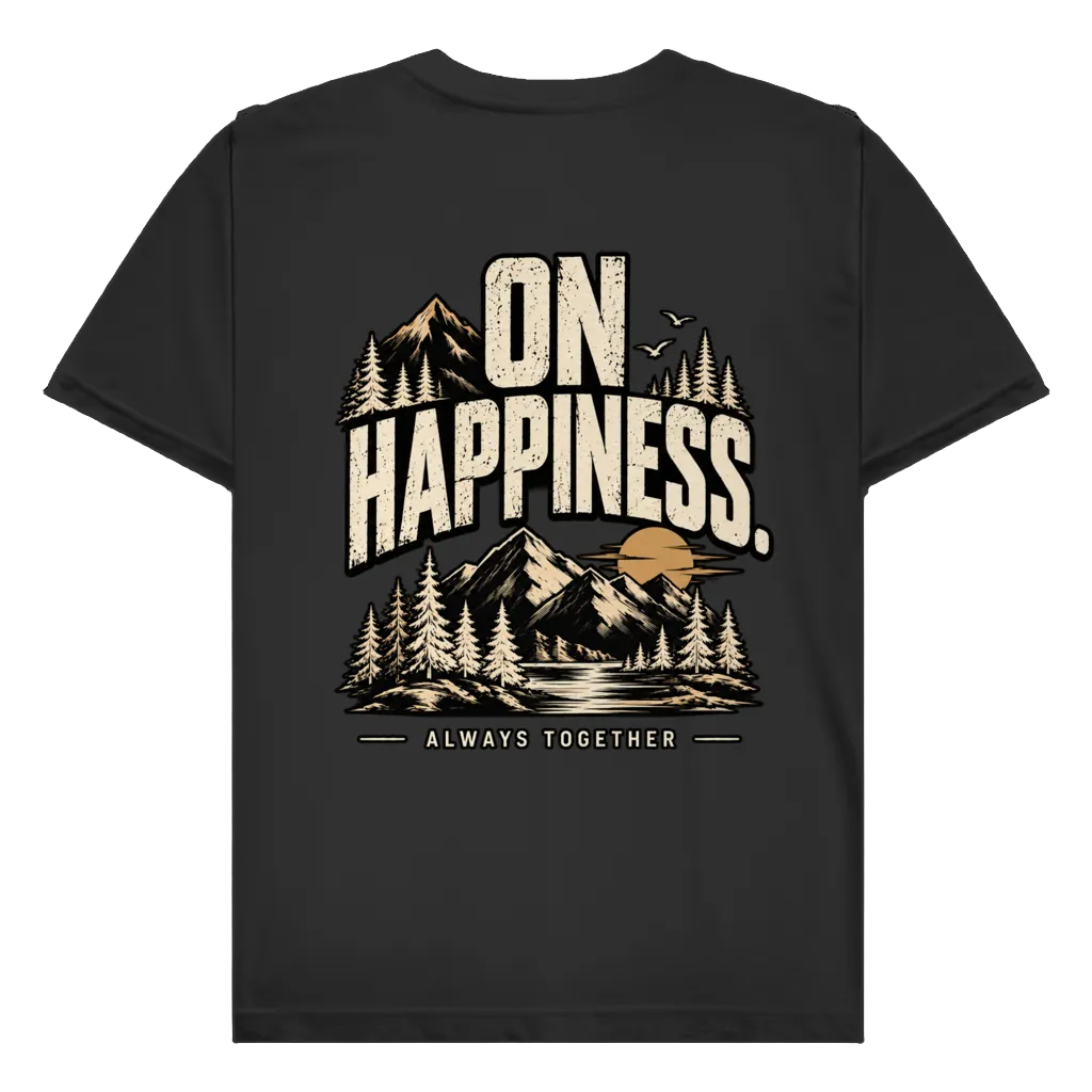 ON HAPPINESS - Rückendruck | Premium Shirt unisex