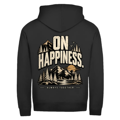 ON HAPPINESS - Rückendruck | Premium Zipper Hoodie unisex