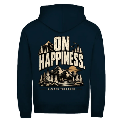 ON HAPPINESS - Rückendruck | Premium Zipper Hoodie unisex