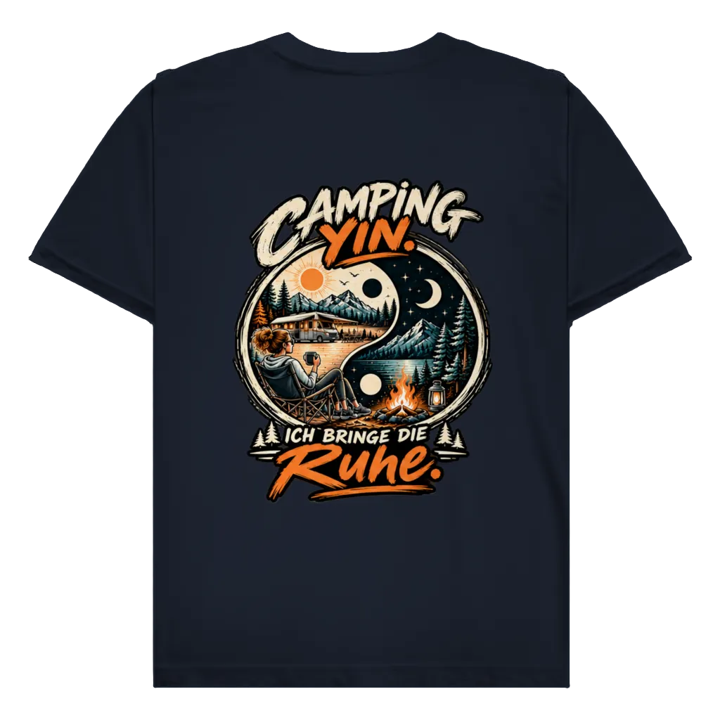 CAMPING YIN - Rückendruck | Premium Shirt unisex