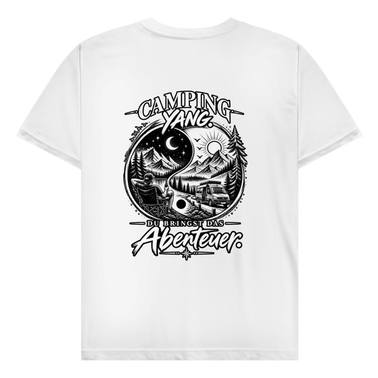 Camping YANG 2.0 -Rückendruck | Premium Shirt unisex