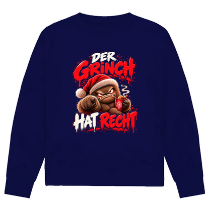 Der Grinch hat Recht | Premium Bio Sweatshirt