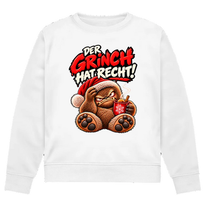 Der Grinch hat Recht | Premium Bio Sweatshirt