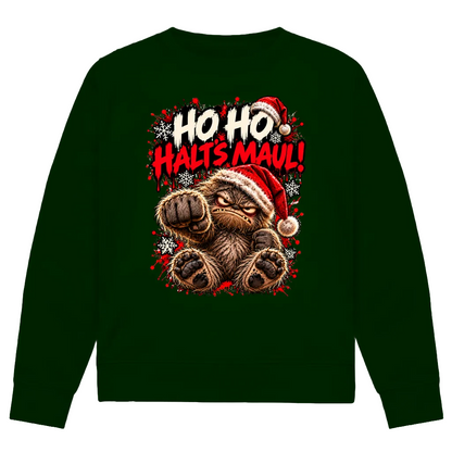 HO HO HALTS MAUL | Premium Bio Sweatshirt unisex
