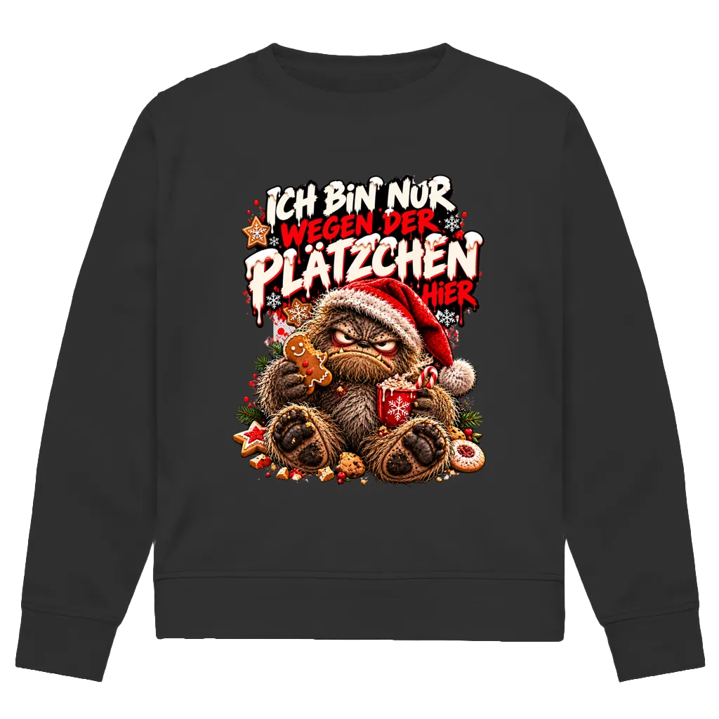 Nur wegen der Plätzchen | Premium Bio Sweatshirt unisex