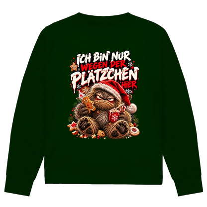 Nur wegen der Plätzchen | Premium Bio Sweatshirt unisex