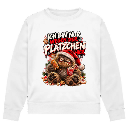 Nur wegen der Plätzchen | Premium Bio Sweatshirt unisex