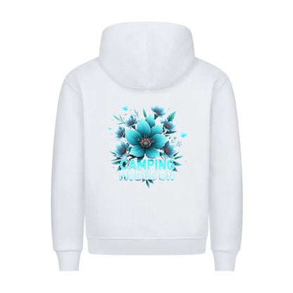Campingmodus ON türkis - Rückendruck | Premium Hoodie unisex