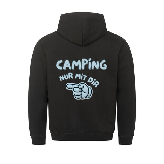 Nur mit dir - Rückendruck links || Premium Hoodie unisex