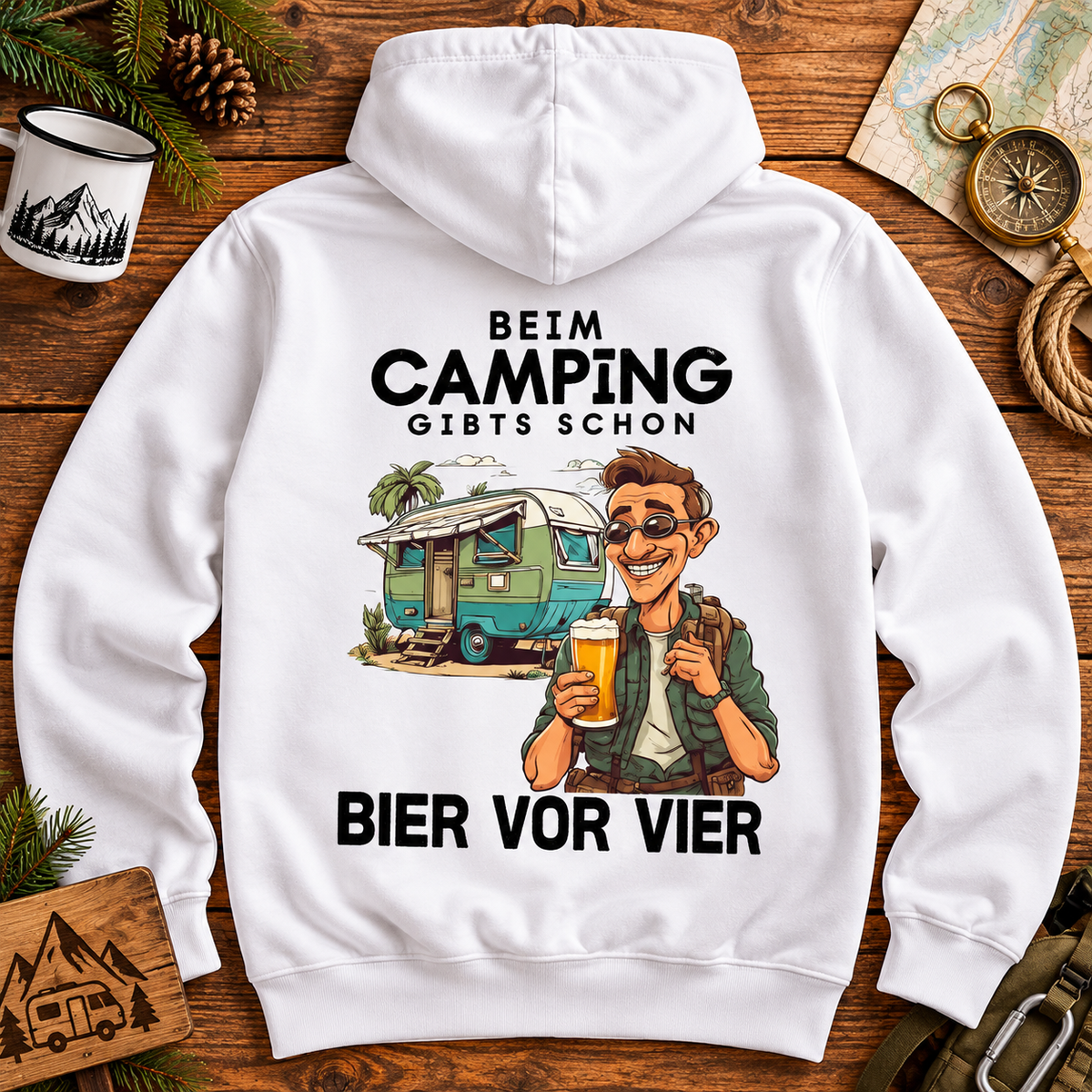 Bier vor Vier WOWA Rückendruck | Premium Hoodie unisex