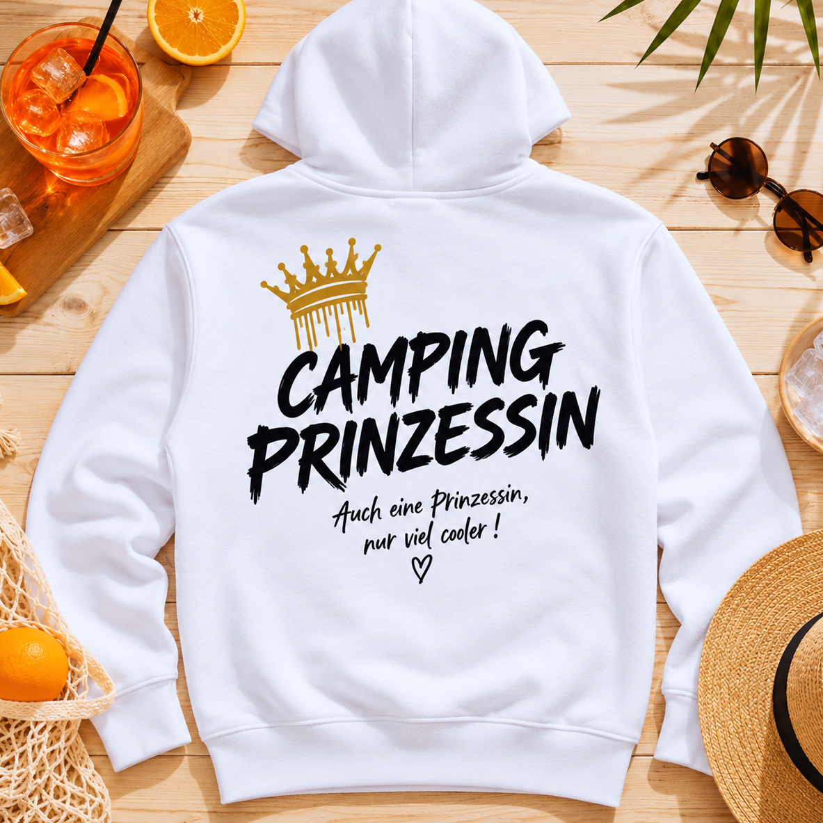 Campingprinzessin 56 Rückendruck | Premium Hoodie Unisex
