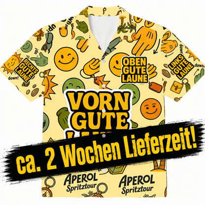 Gute Laune |  Alloverprint Hawaiihemd