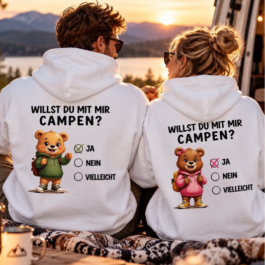 Bundle | Willst du mit mir Campen grün/rosa