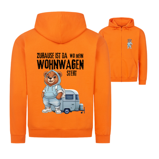 Zuhause ist da wo mein Wohnwagen steht - beidseitiger Druck | Zipper Hoodie Unisex