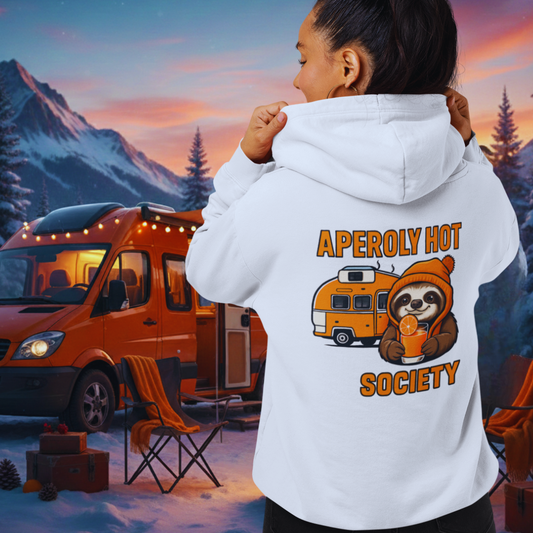 Aperol HOT Society - beidseitiger Druck |  Zipper Hoodie Unisex