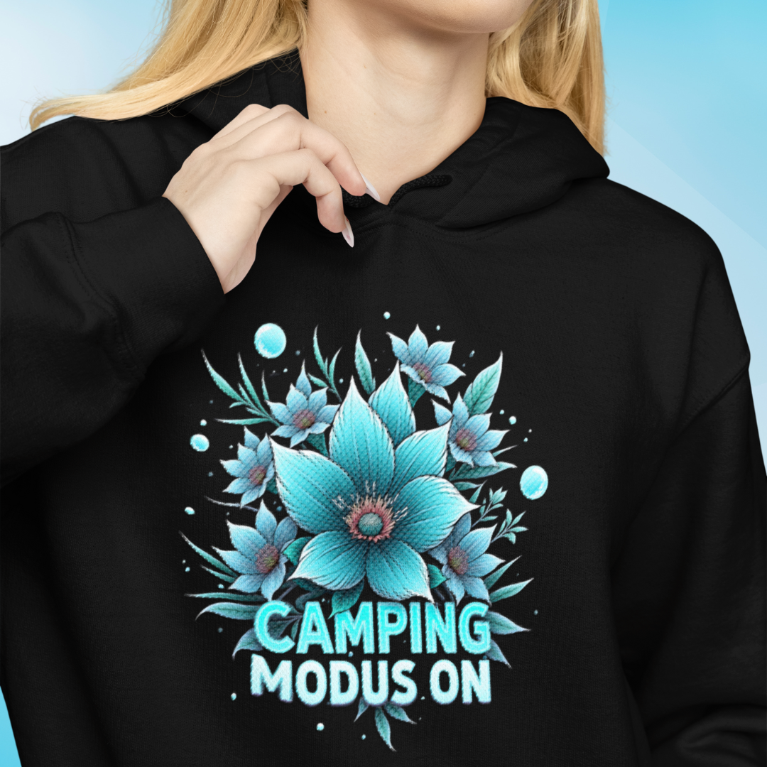 Campingmodus ON Türkis | Premium Hoodie unisex