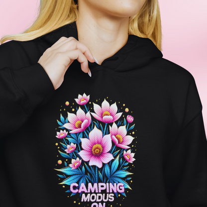 Campingmodus ON rosa |  Premium Hoodie unisex