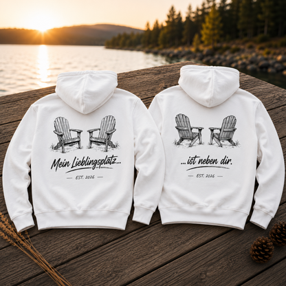 Ist neben Dir - Rückendruck | Premium Hoodie unisex