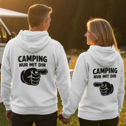 Camping nur mit Dir 2.0 (links) - Rückendruck |Premium Hoodie unisex