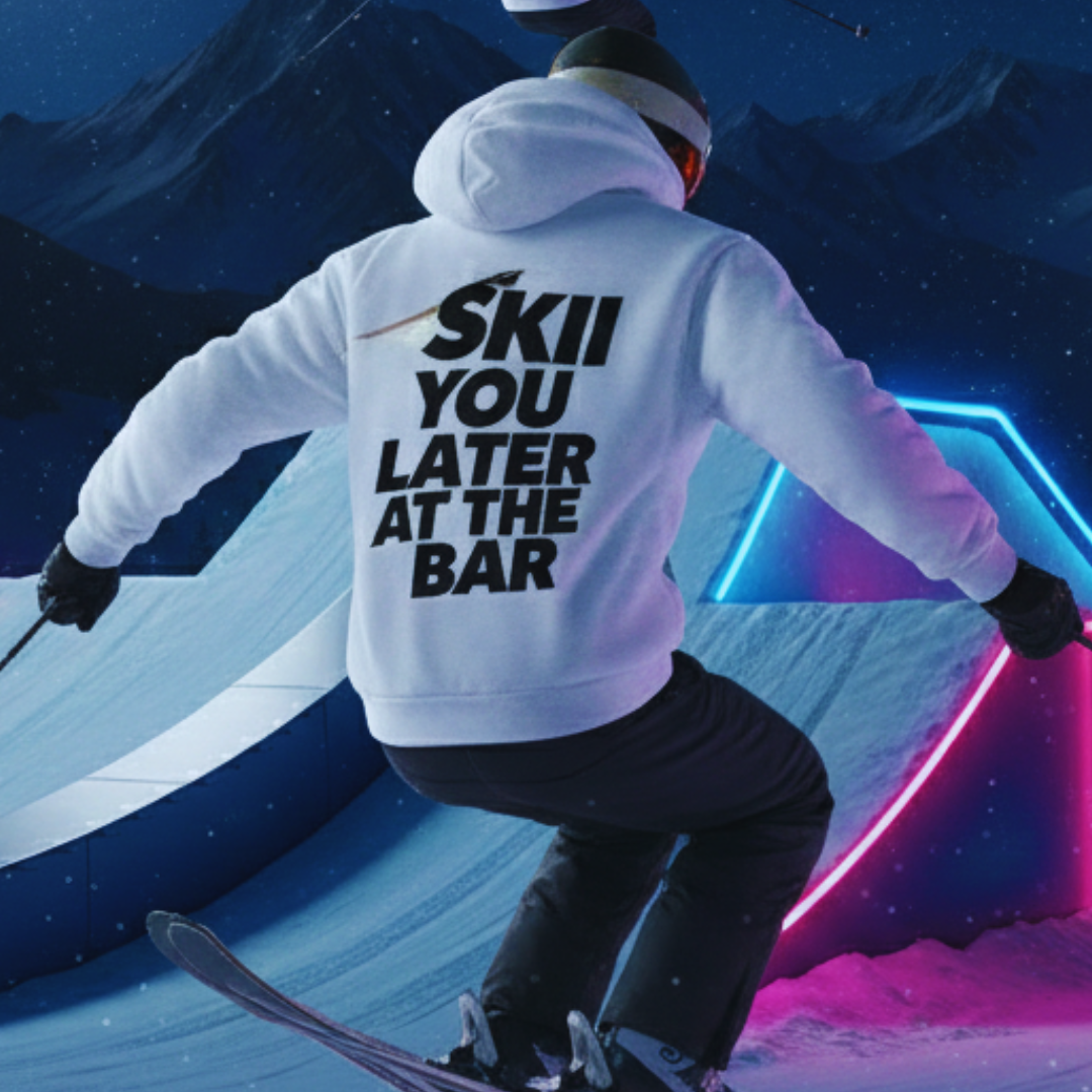 SKI YOU LATER - Rückendruck | s Premium Hoodie