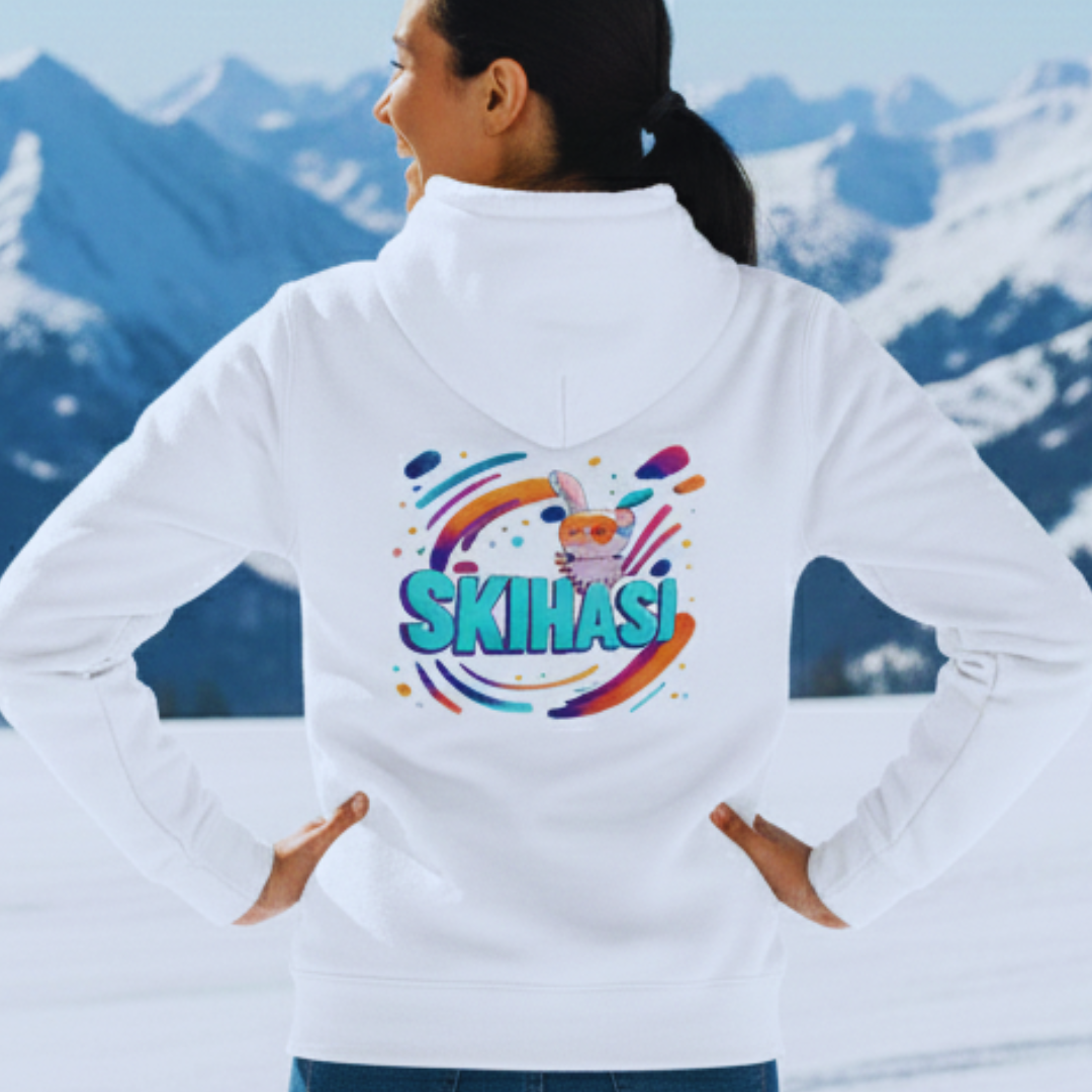 SKI- Hasi - Rückendruck |  Premium Hoodie